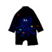 A Navy Long Sleeve Rompers from Seed in size 6-12M for boy. (Front View)