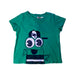 A Green Short Sleeve T Shirts from DPAM in size 12-18M for boy. (Front View)