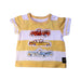 A Yellow Short Sleeve T Shirts from David Jones in size 6-12M for boy. (Front View)