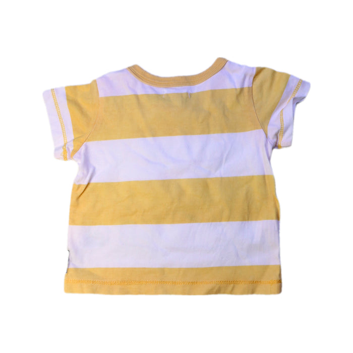 A Yellow Short Sleeve T Shirts from David Jones in size 6-12M for boy. (Back View)