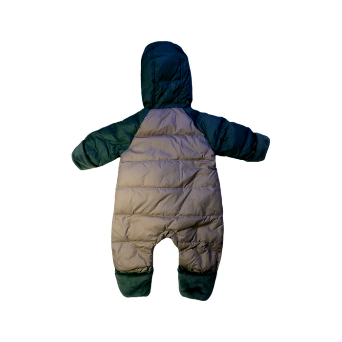A Green Snowsuits from Petit Bateau in size 12-18M for boy. (Back View)