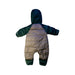 A Green Snowsuits from Petit Bateau in size 12-18M for boy. (Back View)