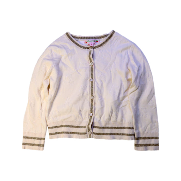 A Ivory Cardigans from Bonpoint in size 4T for girl. (Front View)