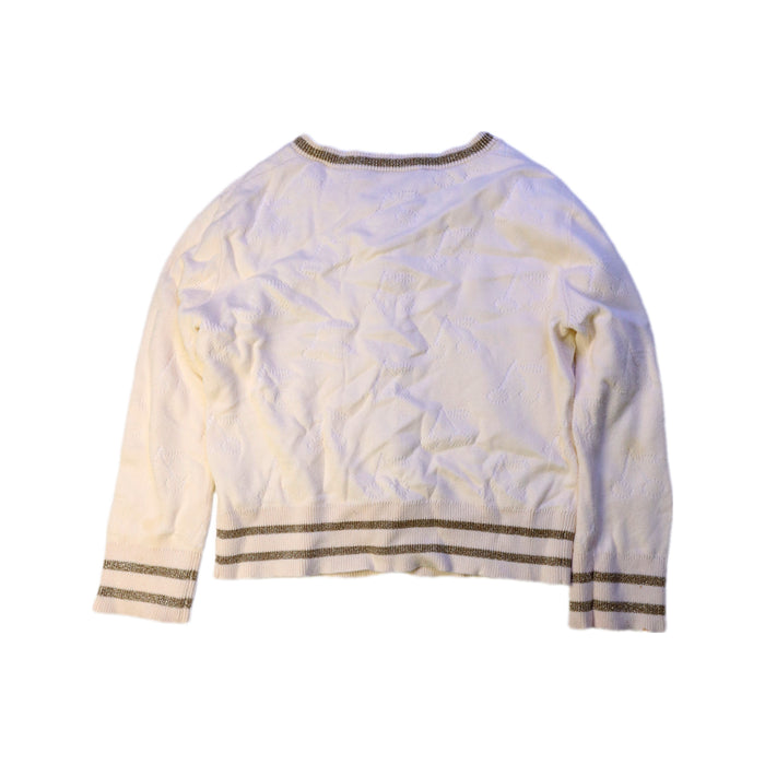 A Ivory Cardigans from Bonpoint in size 4T for girl. (Back View)