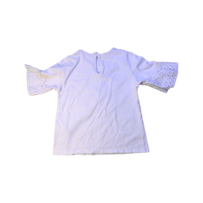 A White Long Sleeve Tops from Paz Rodriguez in size 6T for girl. (Back View)