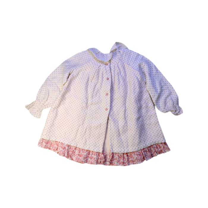 A White Long Sleeve Dresses from Nanos in size 3T for girl. (Back View)