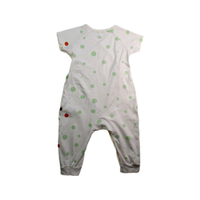 A White Long Sleeve Rompers from Oeuf in size 6-12M for neutral. (Back View)