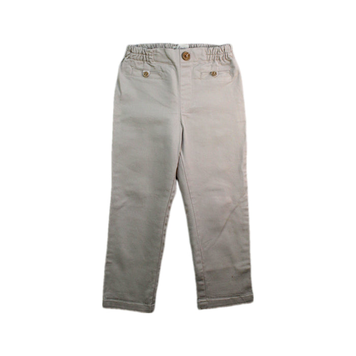 A White Casual Pants from Fina Ejerique in size 2T for boy. (Front View)