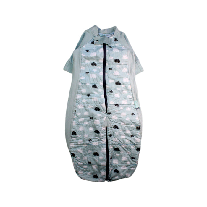A Blue Sleepsacs from ErgoPouch in size 0-3M for boy. (Front View)