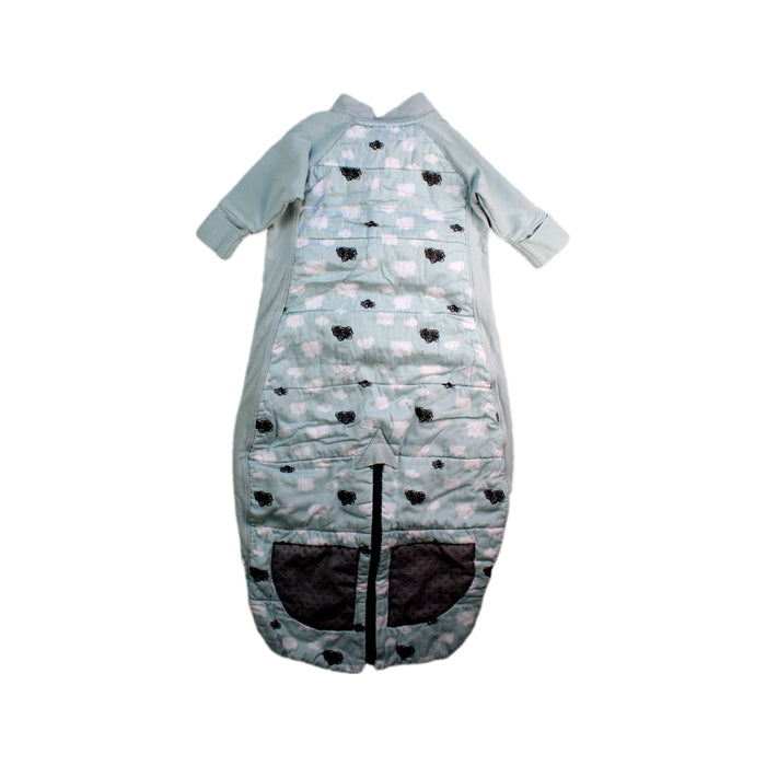 A Blue Sleepsacs from ErgoPouch in size 0-3M for boy. (Back View)