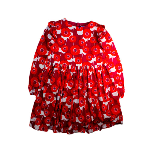 A Red Long Sleeve Dresses from Jacadi in size 10Y for girl. (Front View)