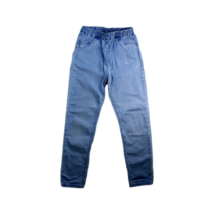A Blue Casual Pants from Petit Bateau in size 8Y for girl. (Front View)