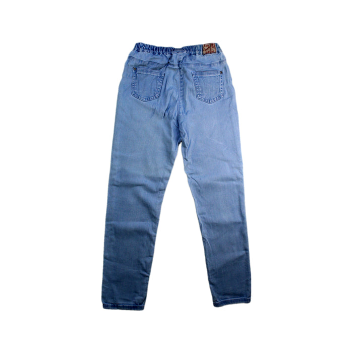 A Blue Casual Pants from Petit Bateau in size 8Y for girl. (Back View)