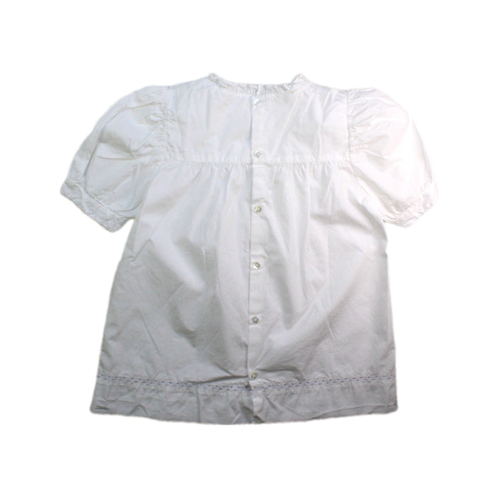 A White Short Sleeve Shirts from Jacadi in size 10Y for girl. (Back View)