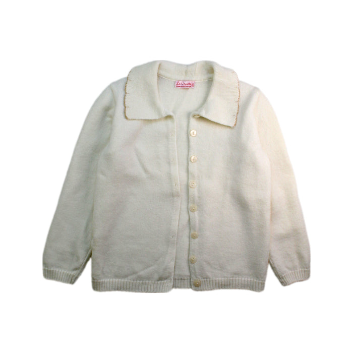 A Ivory Cardigans from La Coqueta in size 10Y for girl. (Front View)