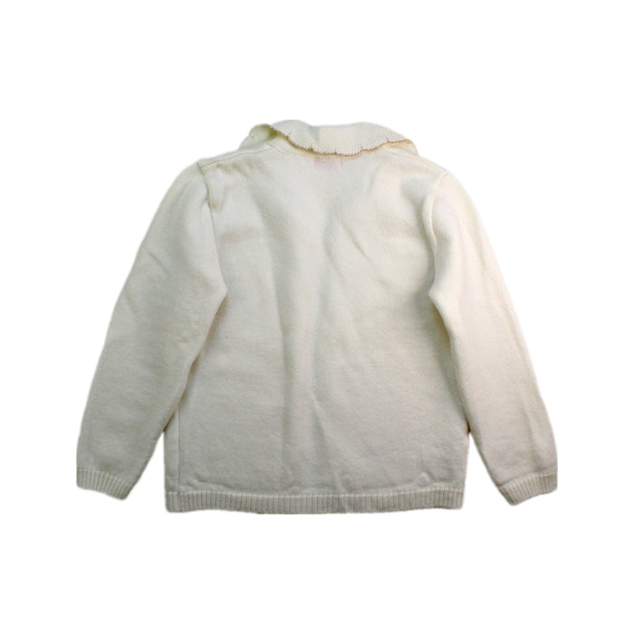 A Ivory Cardigans from La Coqueta in size 10Y for girl. (Back View)
