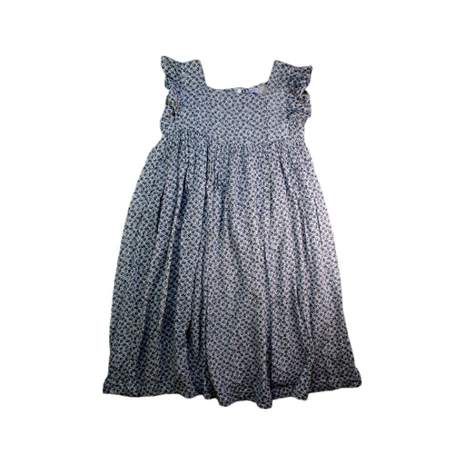 A Blue Sleeveless Dresses from Petit Bateau in size 10Y for girl. (Front View)