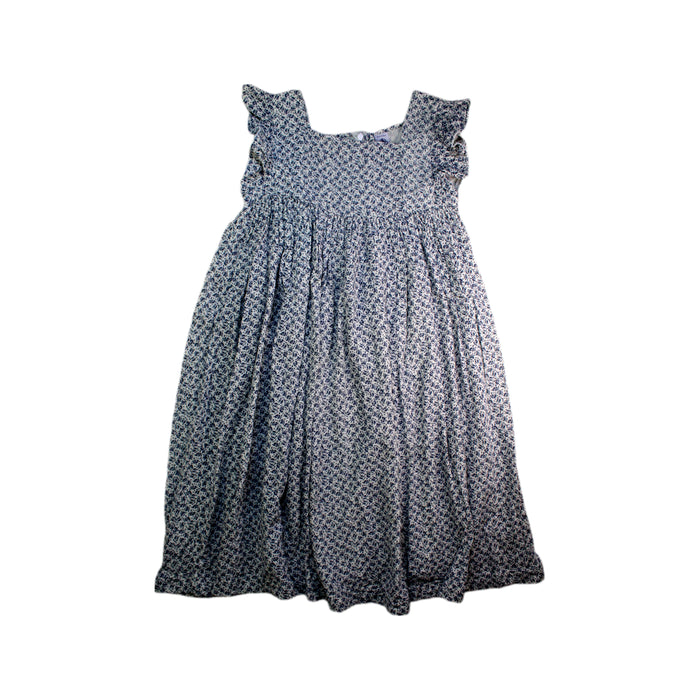 A Blue Sleeveless Dresses from Petit Bateau in size 10Y for girl. (Front View)