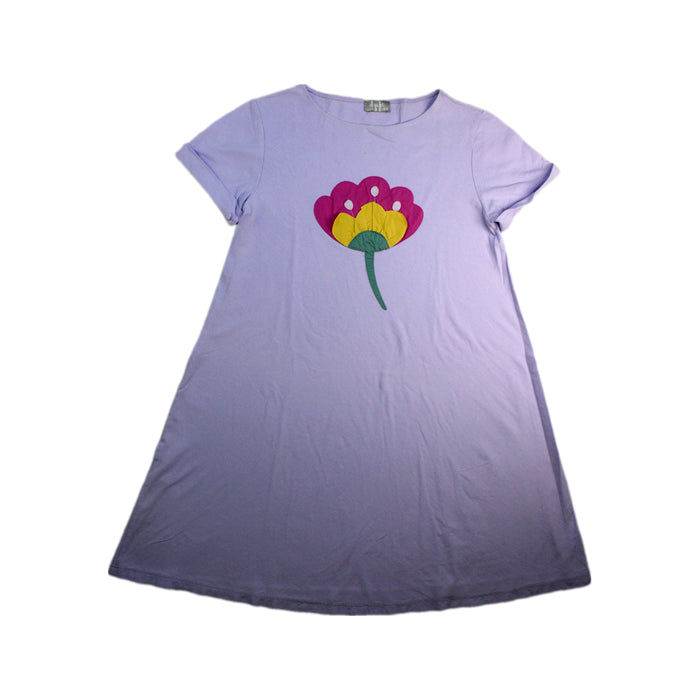 A Purple Short Sleeve Dresses from Il Gufo in size 10Y for girl. (Front View)