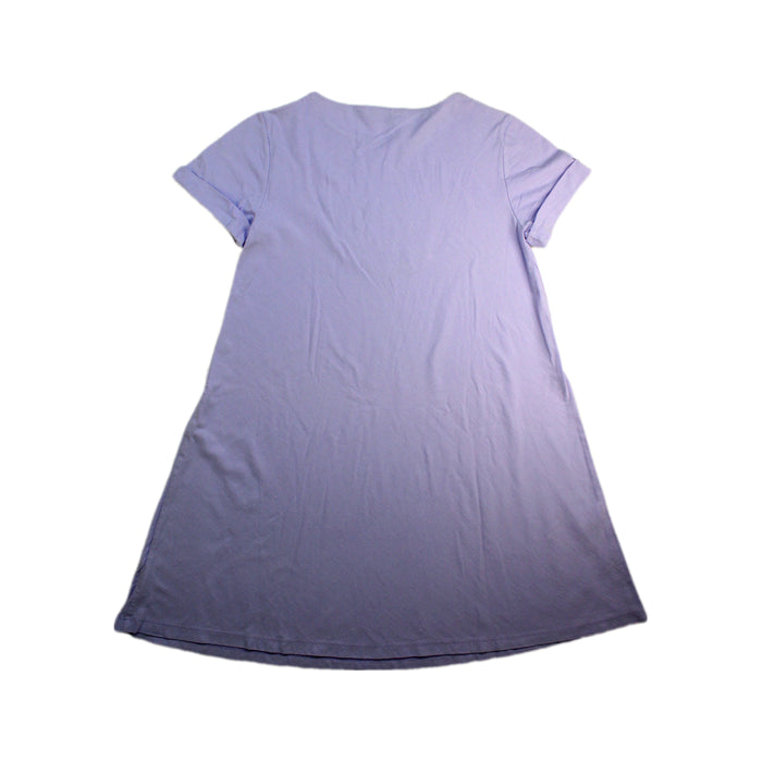 A Purple Short Sleeve Dresses from Il Gufo in size 10Y for girl. (Back View)
