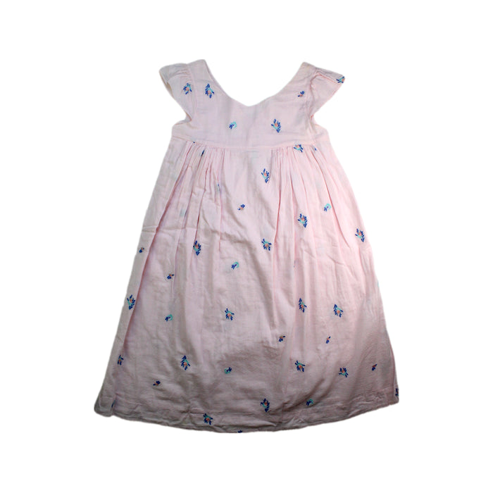 A Pink Sleeveless Dresses from Bonpoint in size 6T for girl. (Front View)