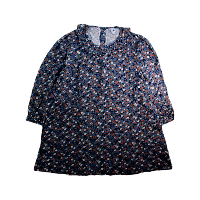 A Multicolour Long Sleeve Dresses from Petit Bateau in size 10Y for girl. (Front View)