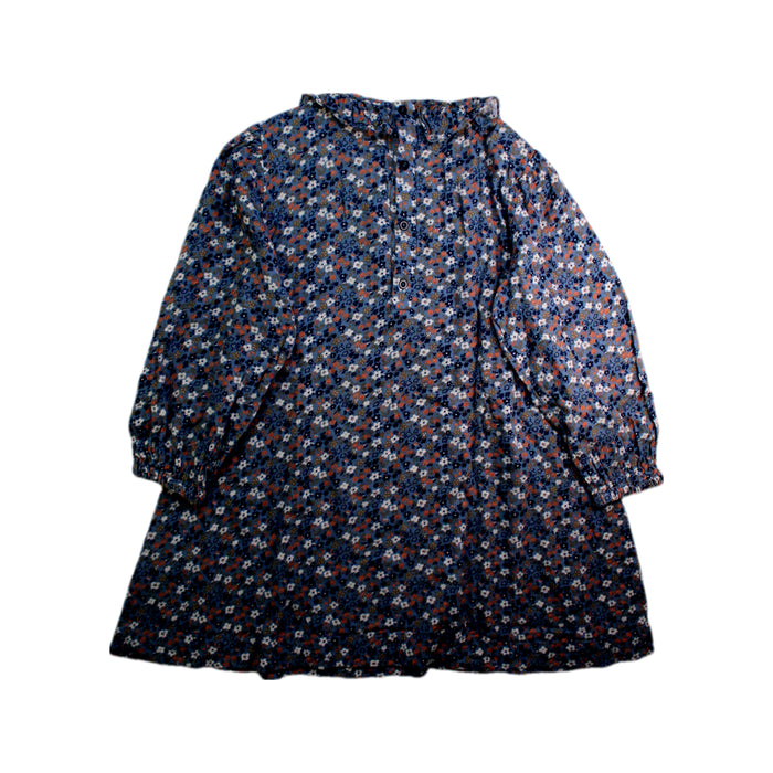 A Multicolour Long Sleeve Dresses from Petit Bateau in size 10Y for girl. (Back View)