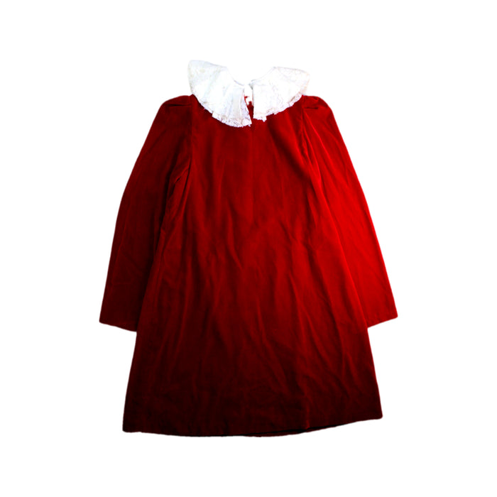 A Red Long Sleeve Dresses from Il Gufo in size 10Y for girl. (Front View)