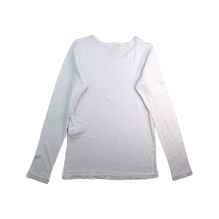 A White Long Sleeve Tops from Petit Bateau in size 10Y for girl. (Back View)