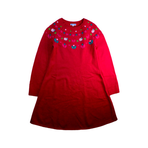 A Red Sweater Dresses from Jacadi in size 10Y for girl. (Front View)