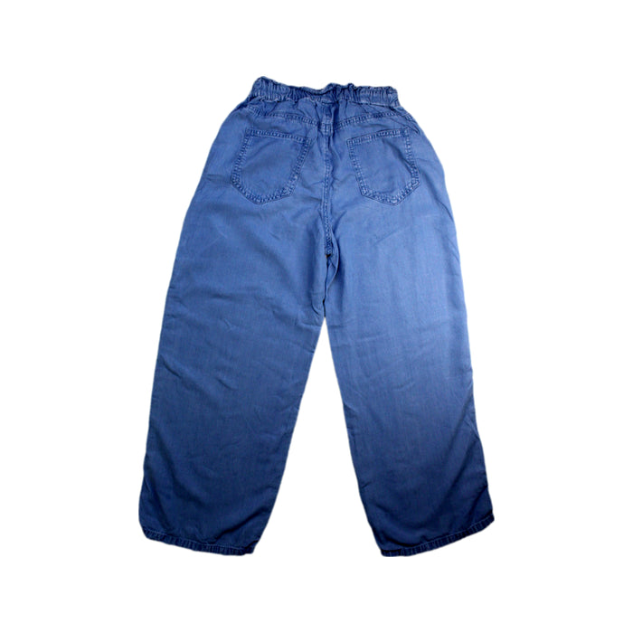 A Blue Casual Pants from Petit Bateau in size 10Y for girl. (Back View)