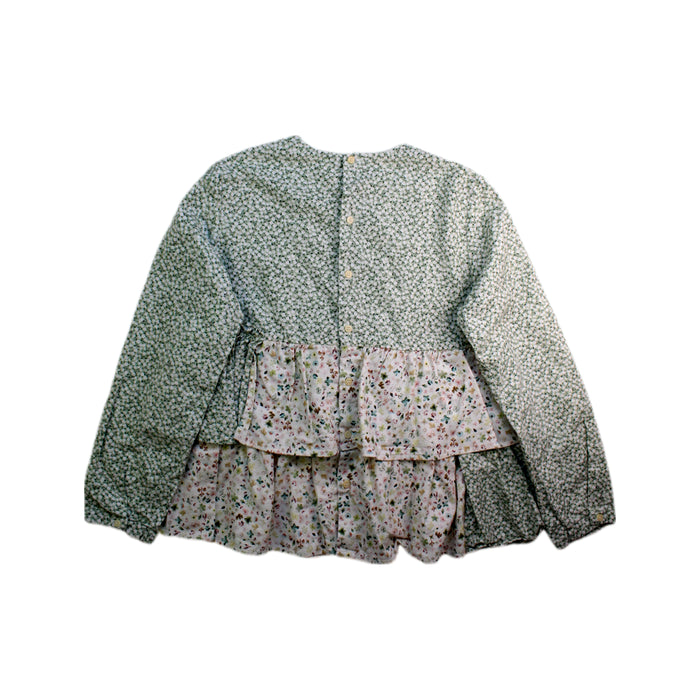 A Green Long Sleeve Tops from Il Gufo in size 10Y for girl. (Back View)