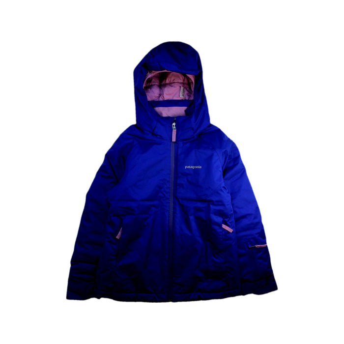 A Blue Puffer/Quilted Coats & Outerwear from Patagonia in size 10Y for girl. (Front View)