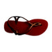 A Red Flip Flops from Havaianas in size 10Y for girl. (Front View)