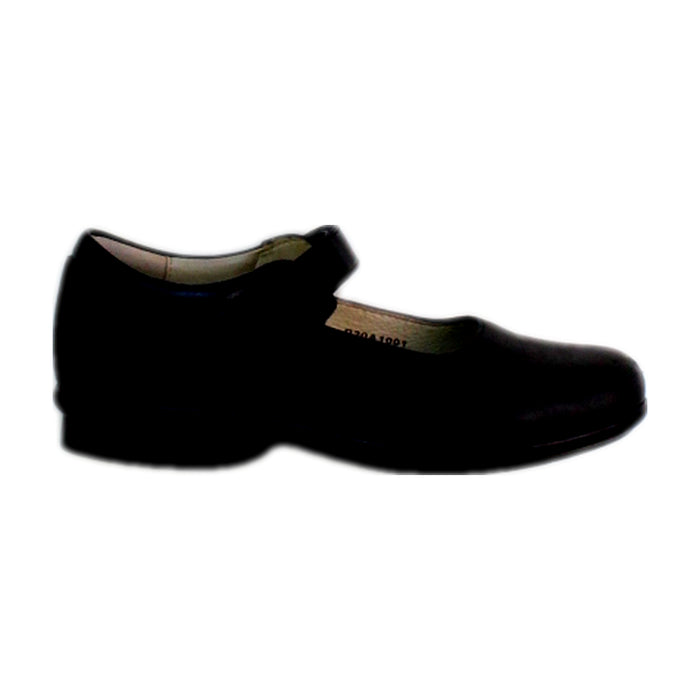 A Black Dress Shoes from Dr. Kong in size 6T for girl. (Front View)