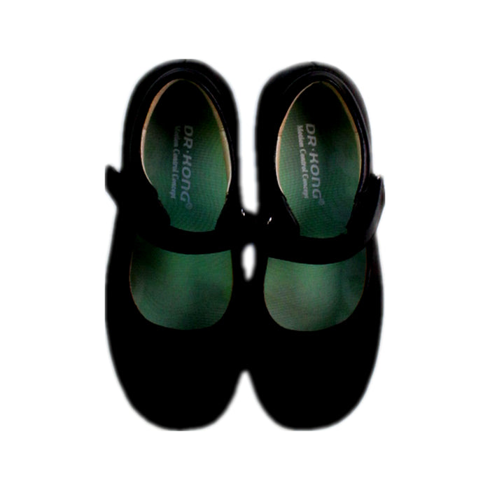 A Black Dress Shoes from Dr. Kong in size 6T for girl. (Back View)