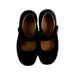 A Black Dress Shoes from Dr. Kong in size 6T for girl. (Back View)
