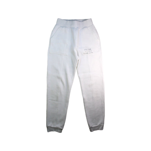 A White Sweatpants from Monnalisa in size 12Y for girl. (Front View)