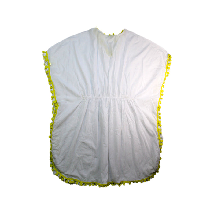 A White Cover Ups from Nessi Byrd in size 12Y for girl. (Back View)