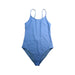 A Blue Swimsuits from Sundek in size 12Y for girl. (Front View)