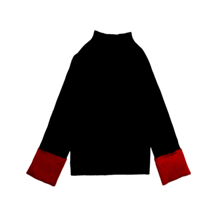 A Black Long Sleeve Tops from Elsy in size 12Y for girl. (Front View)