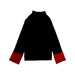 A Black Long Sleeve Tops from Elsy in size 12Y for girl. (Front View)
