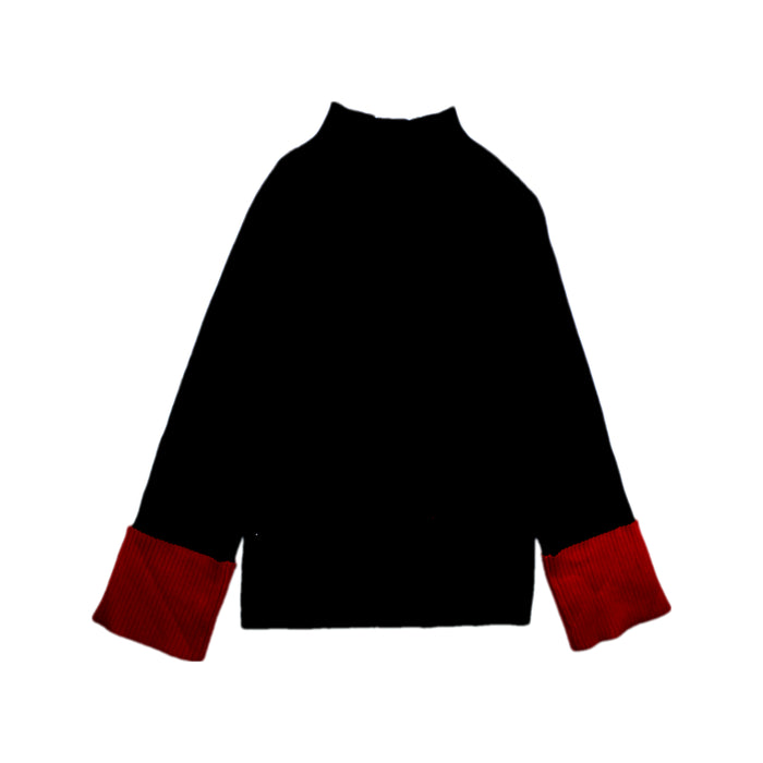 A Black Long Sleeve Tops from Elsy in size 12Y for girl. (Back View)