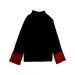 A Black Long Sleeve Tops from Elsy in size 12Y for girl. (Back View)