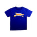 A Blue Short Sleeve T Shirts from Adidas in size 5T for boy. (Front View)