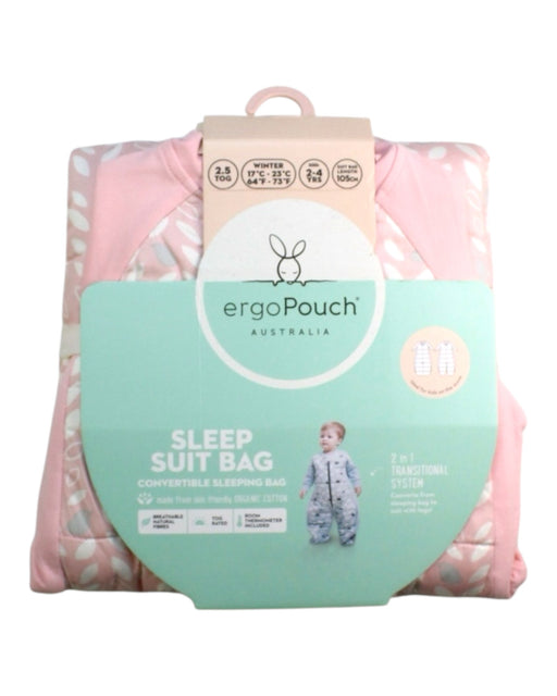 A Pink Sleepsacs from ErgoPouch in size 2T for girl. (Front View)