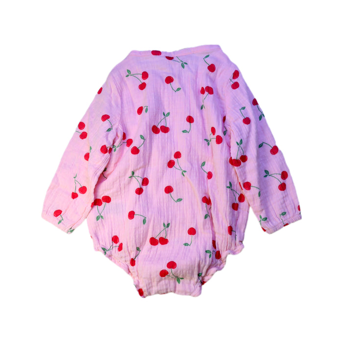 A Pink Long Sleeve Bodysuits from Peter Alexander in size 12-18M for girl. (Back View)