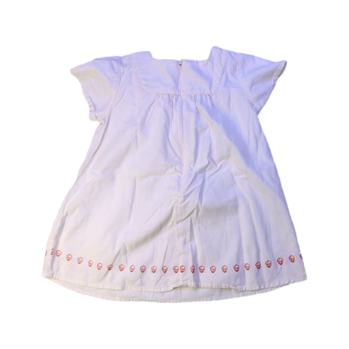 A White Short Sleeve Dresses from Balabala in size 12-18M for girl. (Back View)