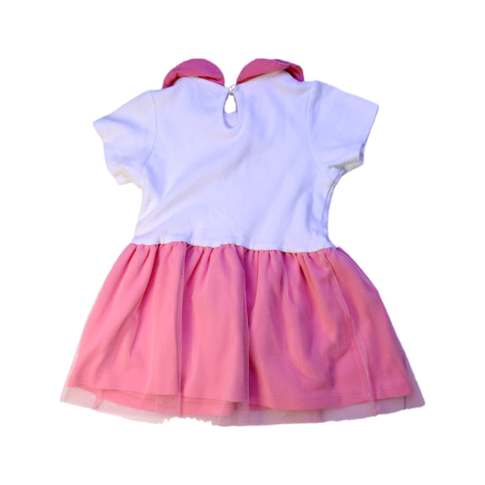 A White Short Sleeve Dresses from Vauva in size 12-18M for girl. (Back View)