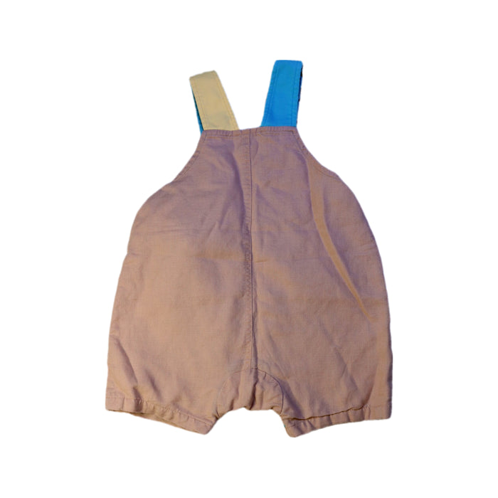A Beige Overall Shorts from Vauva in size 6-12M for girl. (Back View)